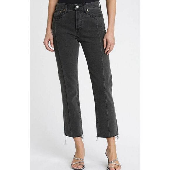 Pistola Charlie high rise seam front raw hem jeans size 25 Asher - Picture 1 of 14